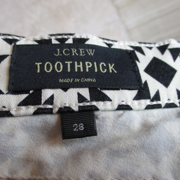J.Crew Toothpick Jeans Size 28 - Picture 3 of 6